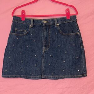 No Boundaries Denim Skirt with attached stars! size 13!